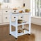 International Concepts Microwave Cart, White WC08-185 - alternate 4